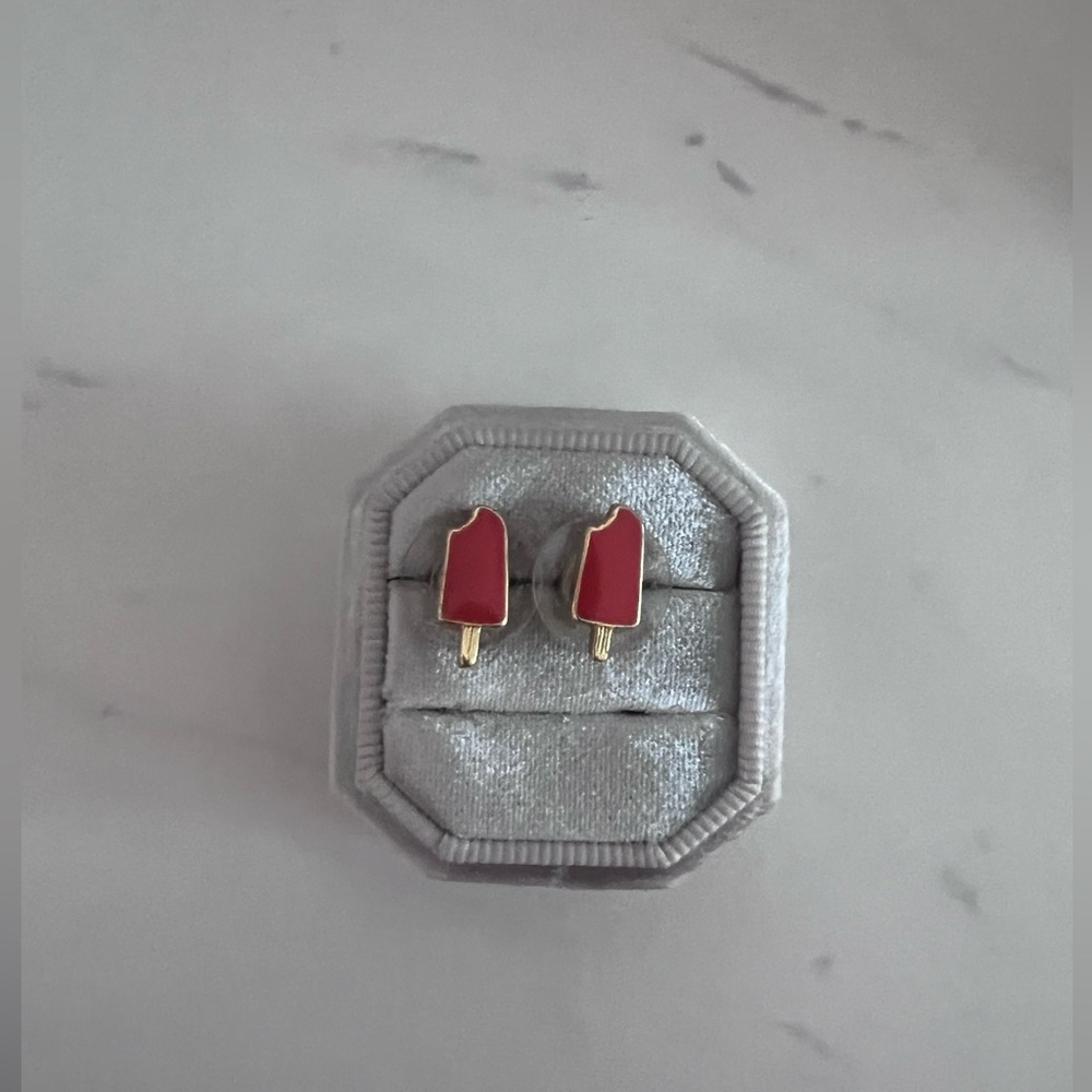 Kate spade red popsicle earrings
